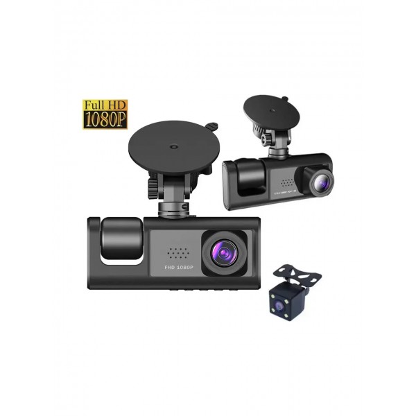 Araç Kamerası Black Box Traffic Recorder 3 Kameralı 1080p Full hd Araç Kamerası Black Box Traffic Recorder 3 Kameralı 1080p Full hd