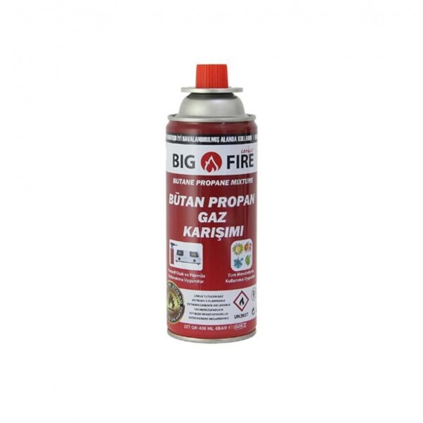 Gaz Ocak Kartuşu Valfli 227 Gram Gaz Kartuşu Big Fire Power Gaz Ocak Kartuşu Valfli 227 Gram Gaz Kartuşu Big Fire Power