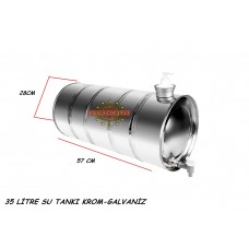 DORSE SU TANKI DEPOSU  GALVANİZ 35 LİTRE 1.KALİTE