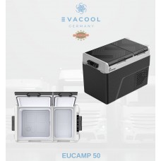 EUCAMP 50X MOBİL OTO BUZDOLABI 12/24 KOMPRESÖRLÜ ÇİFT KAPAK  EVA EU 50X