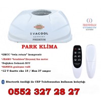 EVACOOL PREMİUM  PARK KLİMASI İŞ MAKİNASI KARAVAN MİNİBÜS German Design 12 VOLT  EVA 12