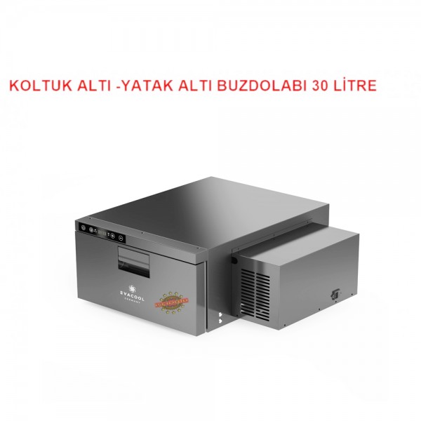 EVACOOL VİP KOLTUK ALTI YATAK ALTI BUZDOLABI 30 LİTRE KOMPRESÖRLÜ  EVA D31 R YAN SAĞ MOTORLU EVA31