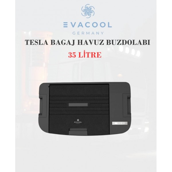 TESLA BUZDOLABI TESLA Y MODEL ORJİNAL BAGAJ HAVUZ BUZDOLABI 35 LİTRE evacool EVA TSL35