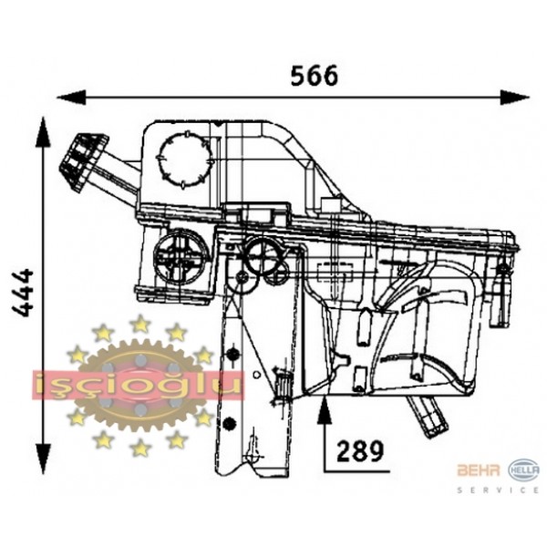 MERCEDES ACTROS 1941 LS YEDEK SU DEPOSU GENLEŞME TANKI  ORJİNAL