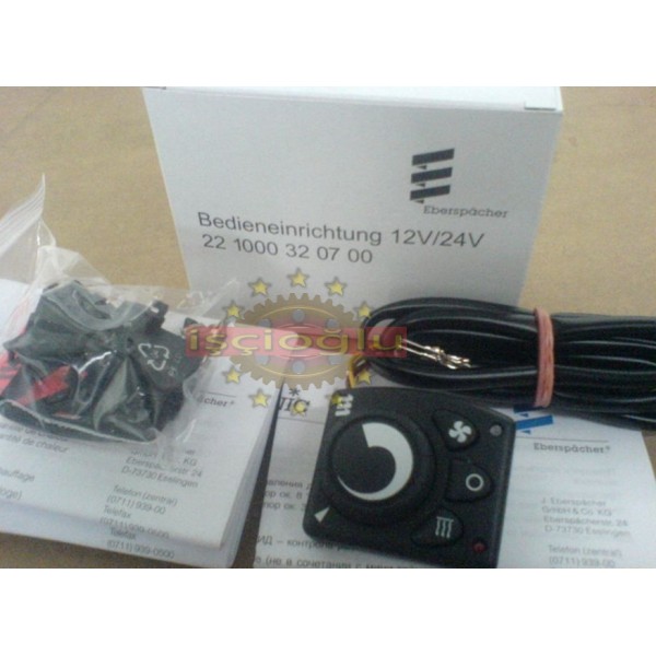 VEBOSTA ÇALIŞTIRMA ANAHTARI DÜĞMESİ 12-24  VOLT EBERSPACHER airtronic orjinal 221000320700 manuel