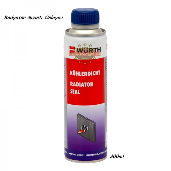 WÜRTH RADYATÖR ÇATLAK İLACI SIZINTI GİDERİCİ  RADYATÖR SIZINTI ÖNLEYİCİ 300ML